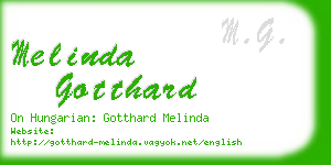 melinda gotthard business card